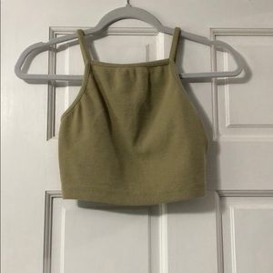 Green crop top from forever 21